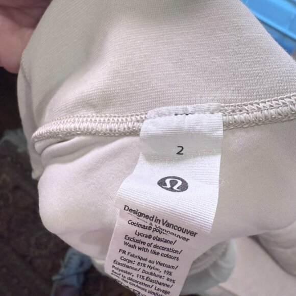 Lululemon White Quarter Zip Jacket Size 2 - Picture 2 of 5